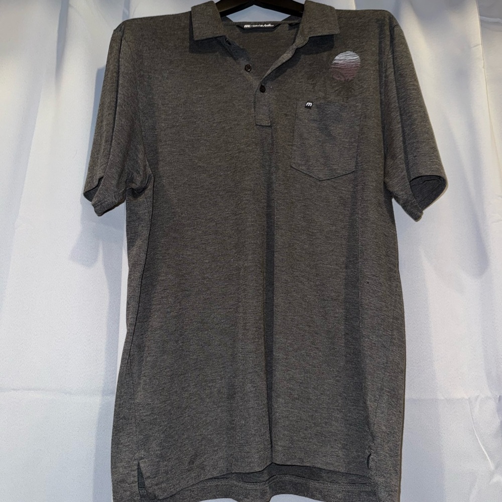 Travis Mathew Charcoal Polo Shirt